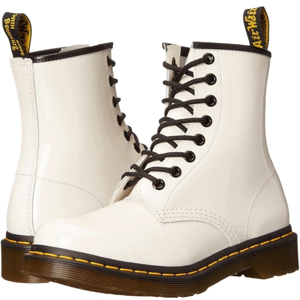 Dr. Martens Women's 1460 W Patent Leather Fashion Boot